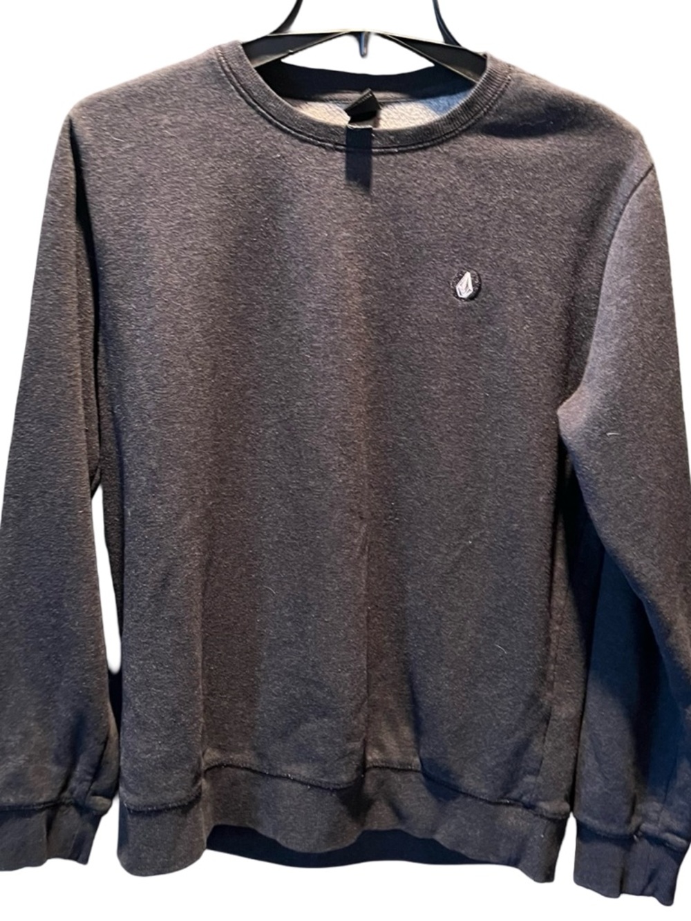 Volcom Men's Crewneck Sweatshirt in Charcoal Gray